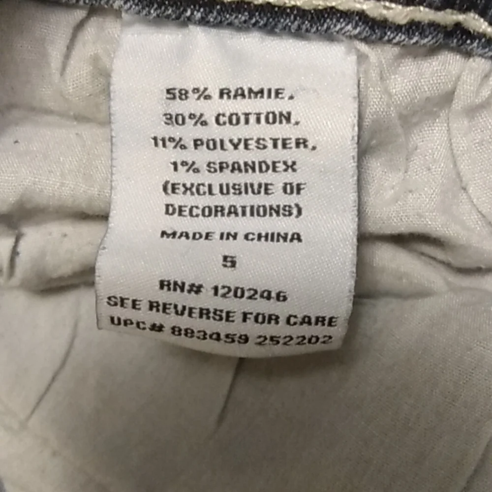 Bongo Boot Cut Stretchy Jeans - Size 5 - Picture 4 of 10